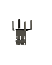 Suporte de linha para fixação em tubulações e guarda-corpos.